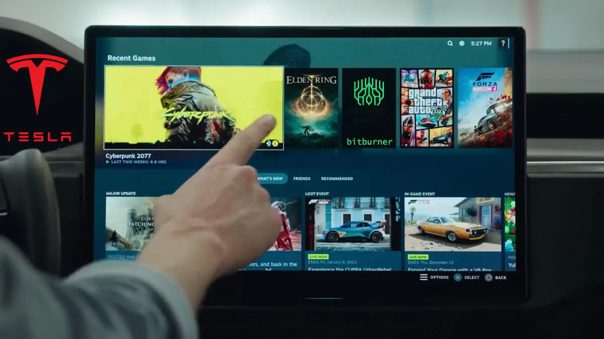 Samochody Tesli z oficjalnym wsparciem Steam. Zagrasz jak na Steam Decku