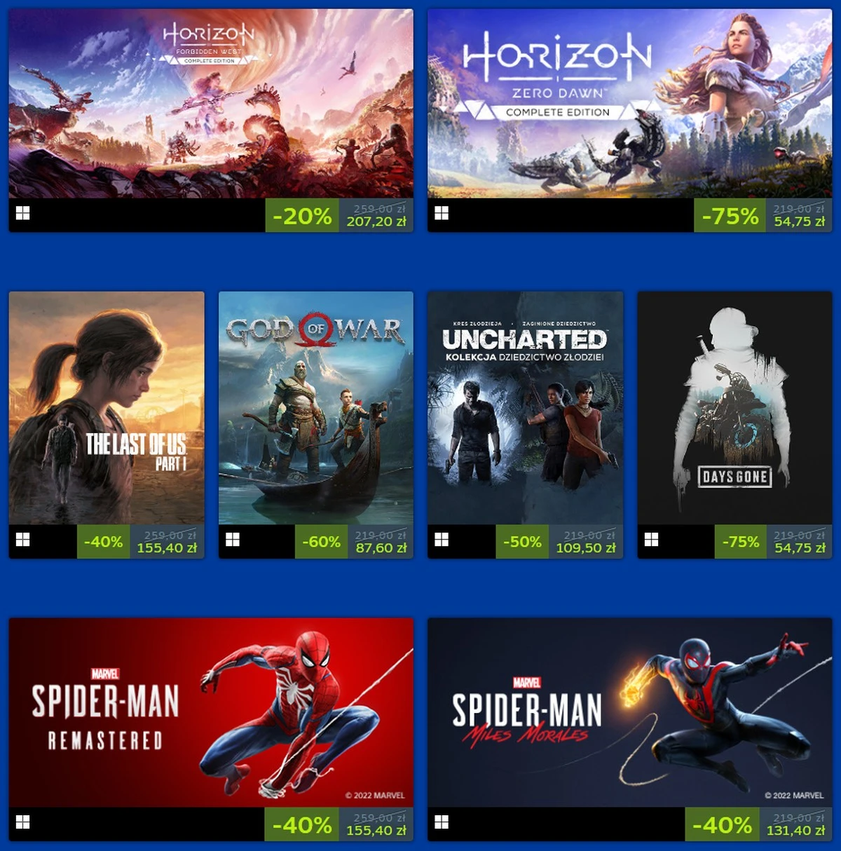 Steam wyprzedaż PlayStation