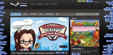 Steam został przejęty przez Facebooka