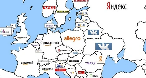 Jakie są najpopularniejsze strony internetowe w Europie (oprócz Facebooka, Google i YouTube)?