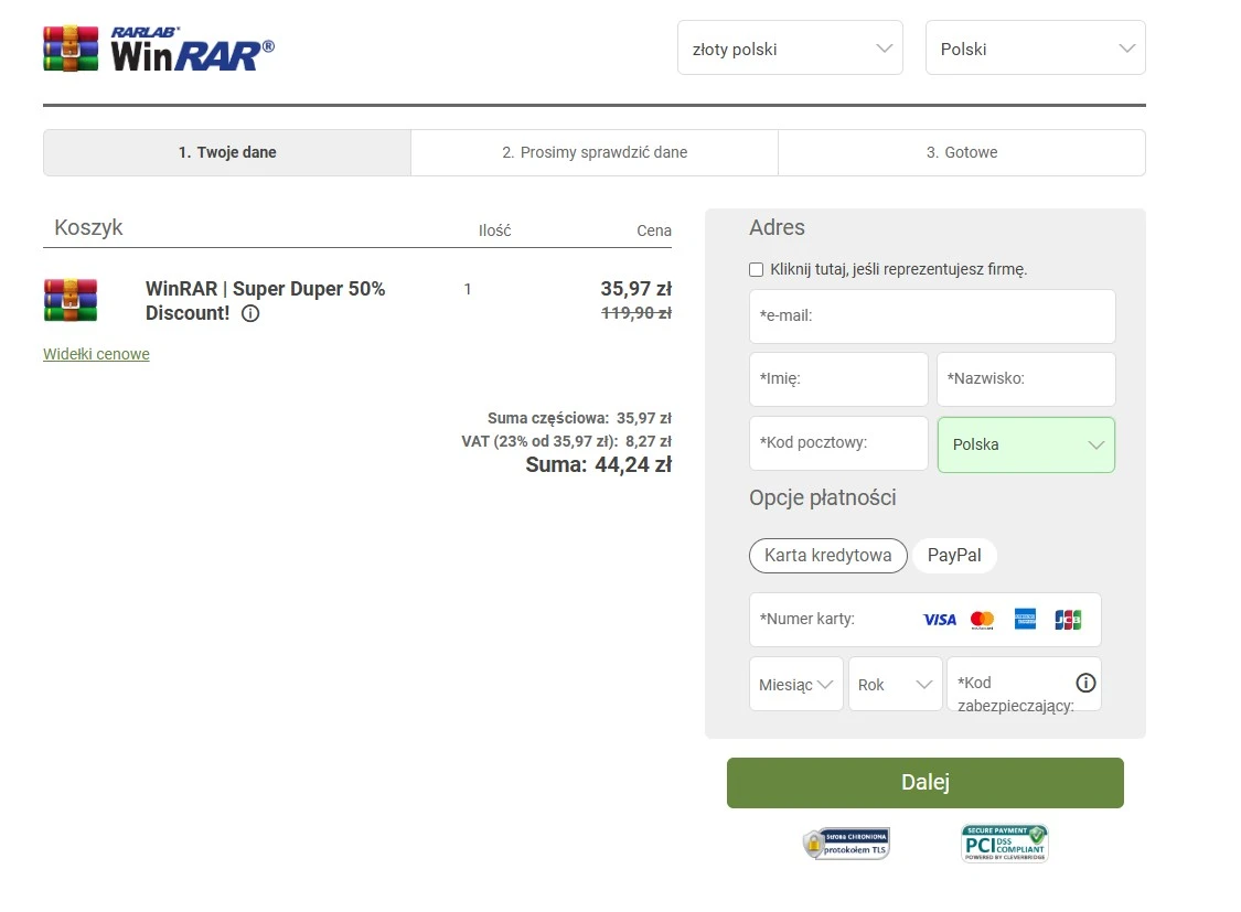 Super Duper promocja na WinRAR