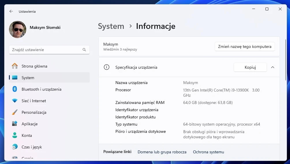 Jak zmienić nazwę komputera w Windows 11