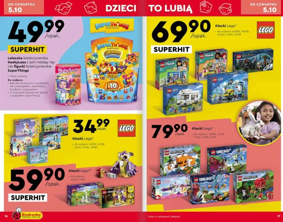 Tanie zestawy LEGO w Biedronce