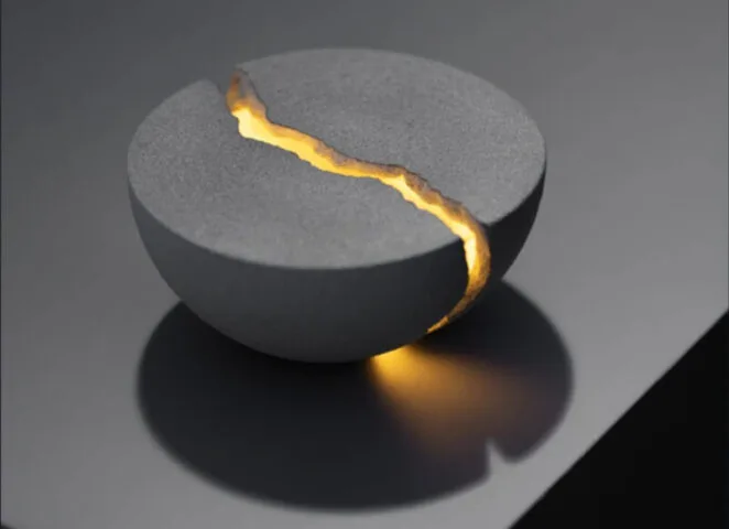 Podświetlany głośnik Teno jak japońskie dzieło sztuki kintsugi