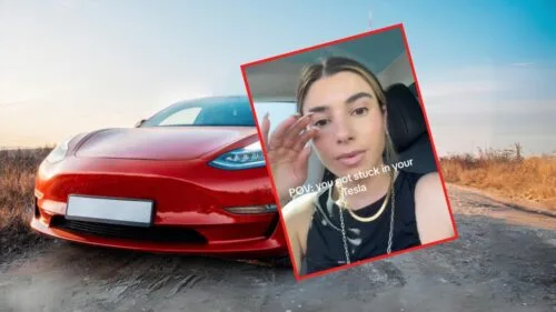 uwięziona w Tesli