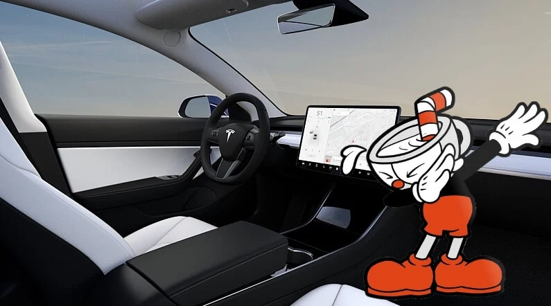 Cuphead przeportowany na… samochody marki Tesla