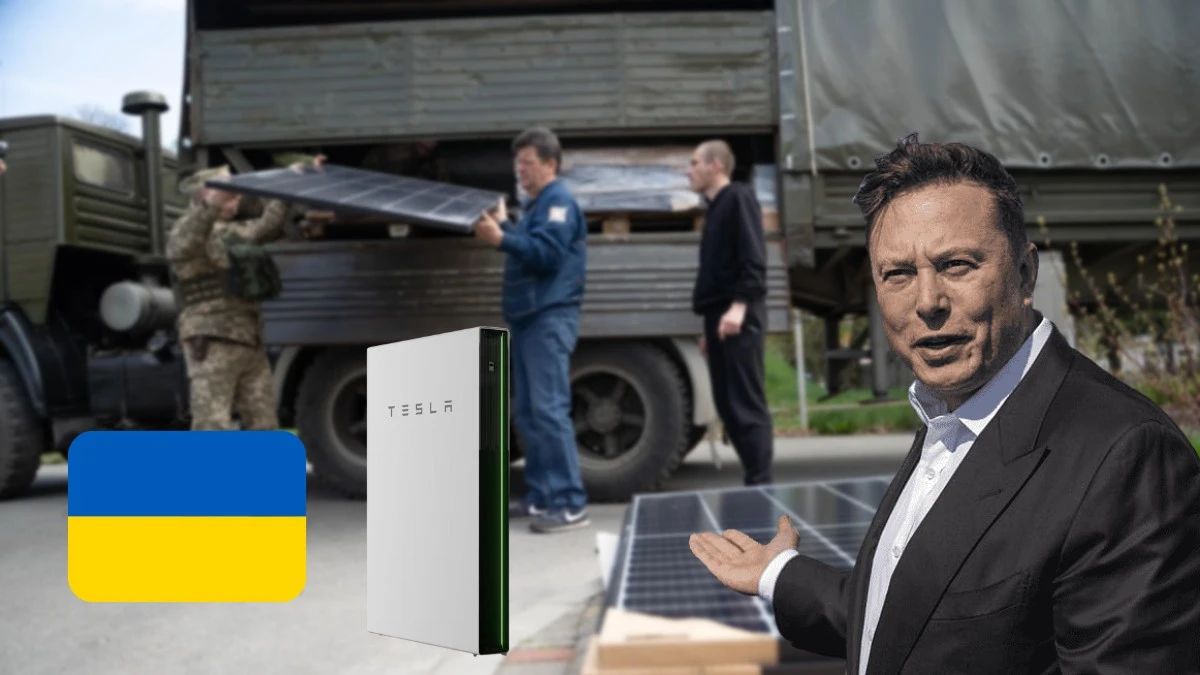 Elon Musk przekazał Ukrainie baterie Tesla Powerwall
