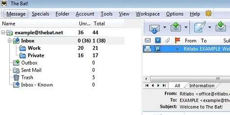 Konfiguracja klienta pocztowego The Bat!
