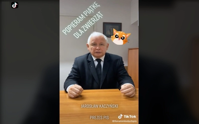 Jarosław Kaczyński na TikToku. Poseł inicjuje nowe wyzwanie
