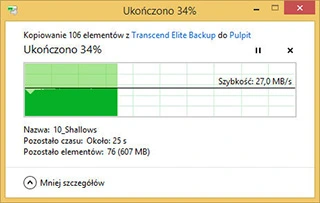 Transcend JetFlash 380 Odczyt