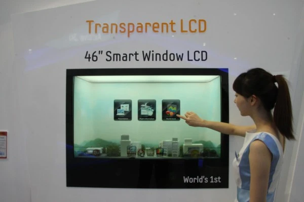 transparentny panel lcd