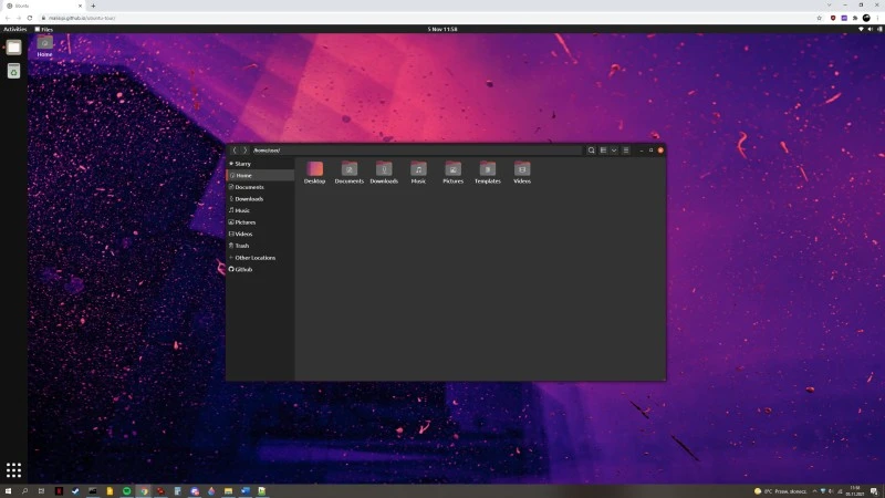 Ubuntu Online 21.10 to Linux w przeglądarce internetowej