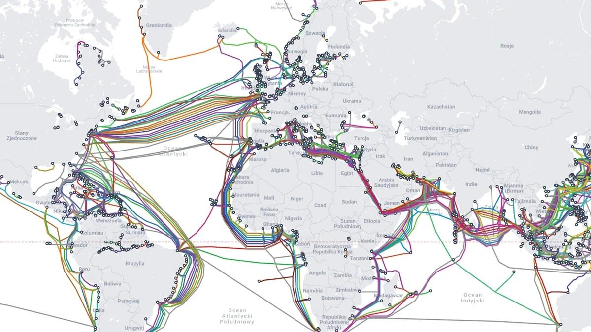 Przez oceany biegnie już ponad milion mil kabli – bez nich internet nie istnieje