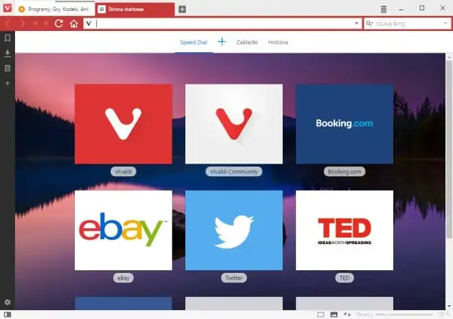 Przeglądarka Vivaldi umożliwia tworzenie własnych gestów myszki