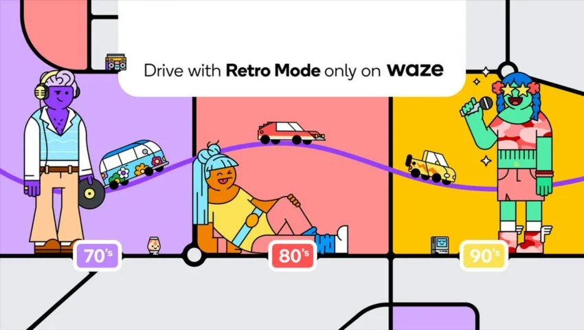 Waze zabierze Cię niebawem w nostalgiczną podróż do lat 70, 80 i 90.
