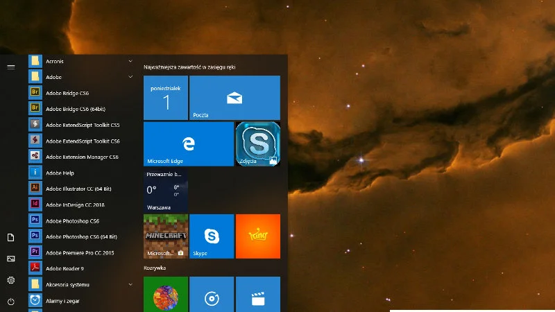 Jak otworzyć kilka aplikacji w Windowsie 10 bez zamykania menu Start?