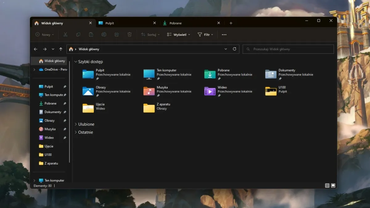 Windows 11 22H2 już z kartami w eksploratorze plików