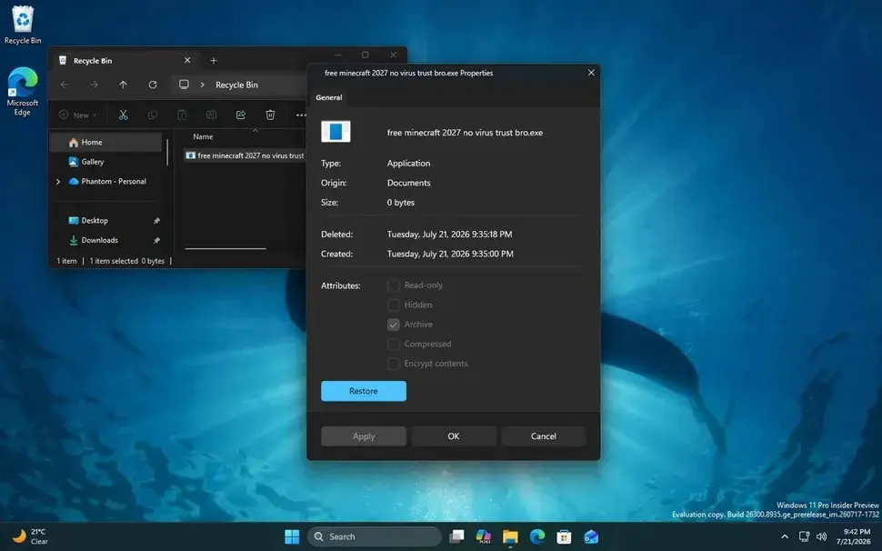 Windows 11 będzie nowocześniejszy. Microsoft usunie pozostałość po Windows 95
