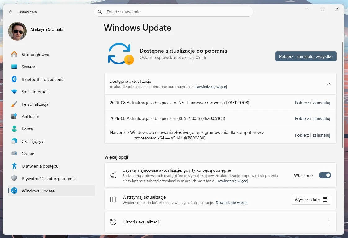szybsze uruchamianie aplikacji w Windows 11 KB5121003