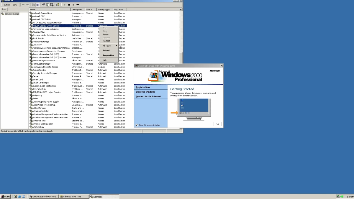 Windows 2000 uruchomiony na współczesnym komputerze – wow!