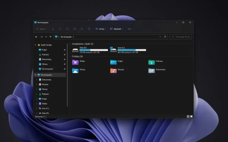 Microsoft chce umieścić reklamy w eksploratorze plików Windows 11