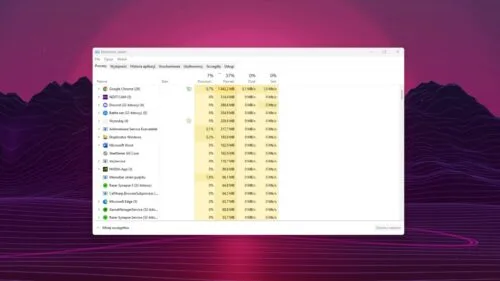 Windows 11 menedżer zadań
