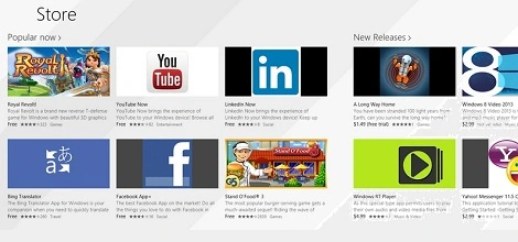 App Store z Windows 8.1 ujawniony na zdjęciach