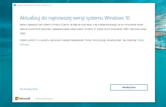 Aktualizacja Creators Update dla Windows 10 już dostępna do pobrania