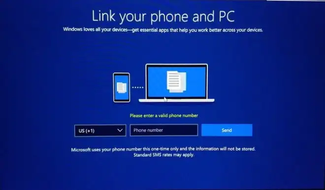 Chcesz zainstalować najnowszą wersję Windows 10? Będziesz musiał podać numer telefonu