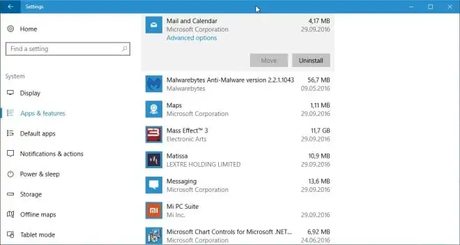 Aktualizacja Redstone 2 umożliwi usuwanie aplikacji systemowych z Windows 10