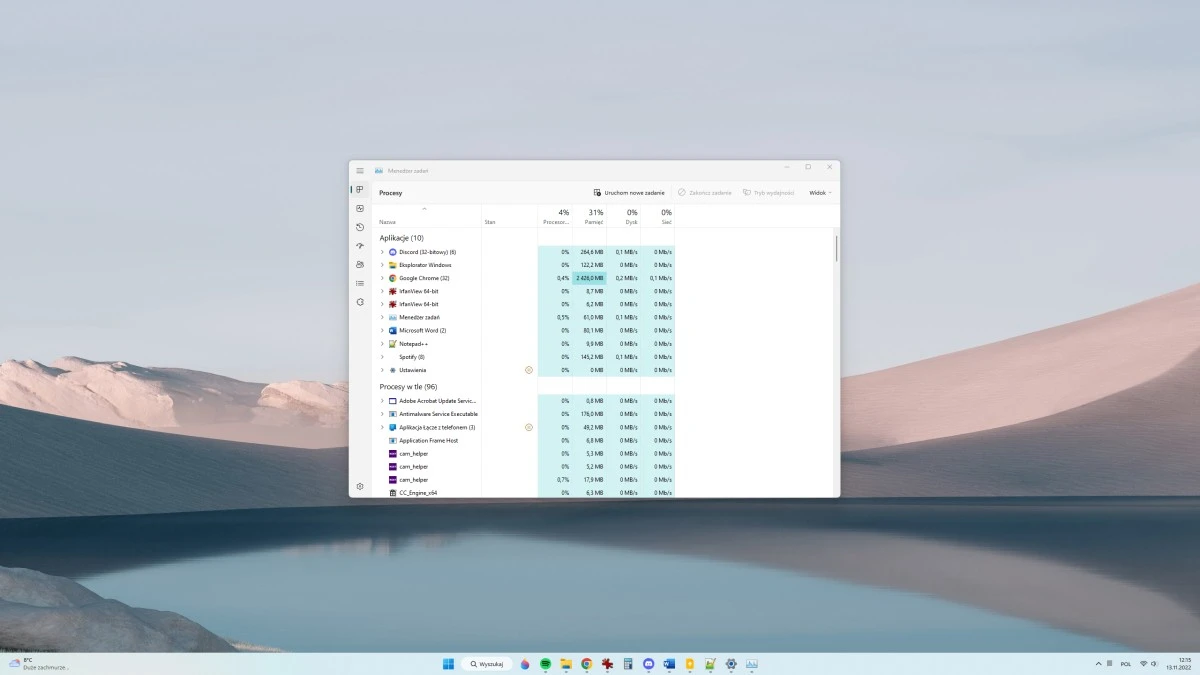 Menedżer zadań w Windows 11 otrzymał trzy nowe funkcje. Pierwszą pokochasz