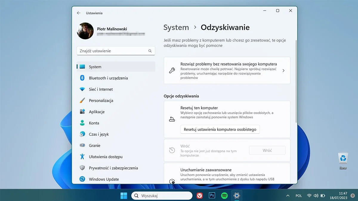 Windows 11 zresetujemy w nowy sposób. To rozwiązanie na niedziałające aktualizacje