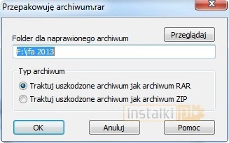 winrar naprawa 2