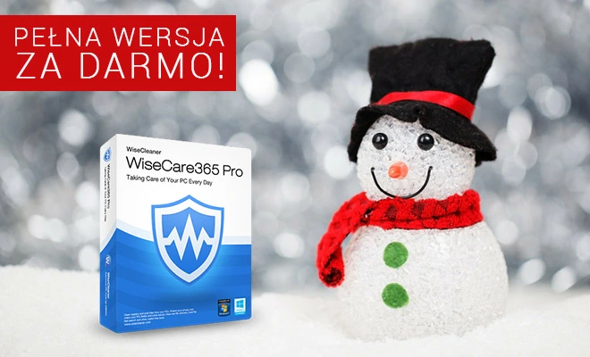 Świąteczny prezent – pełna wersja WiseCare 365 PRO za darmo!