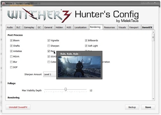 witcher 3 hunters config