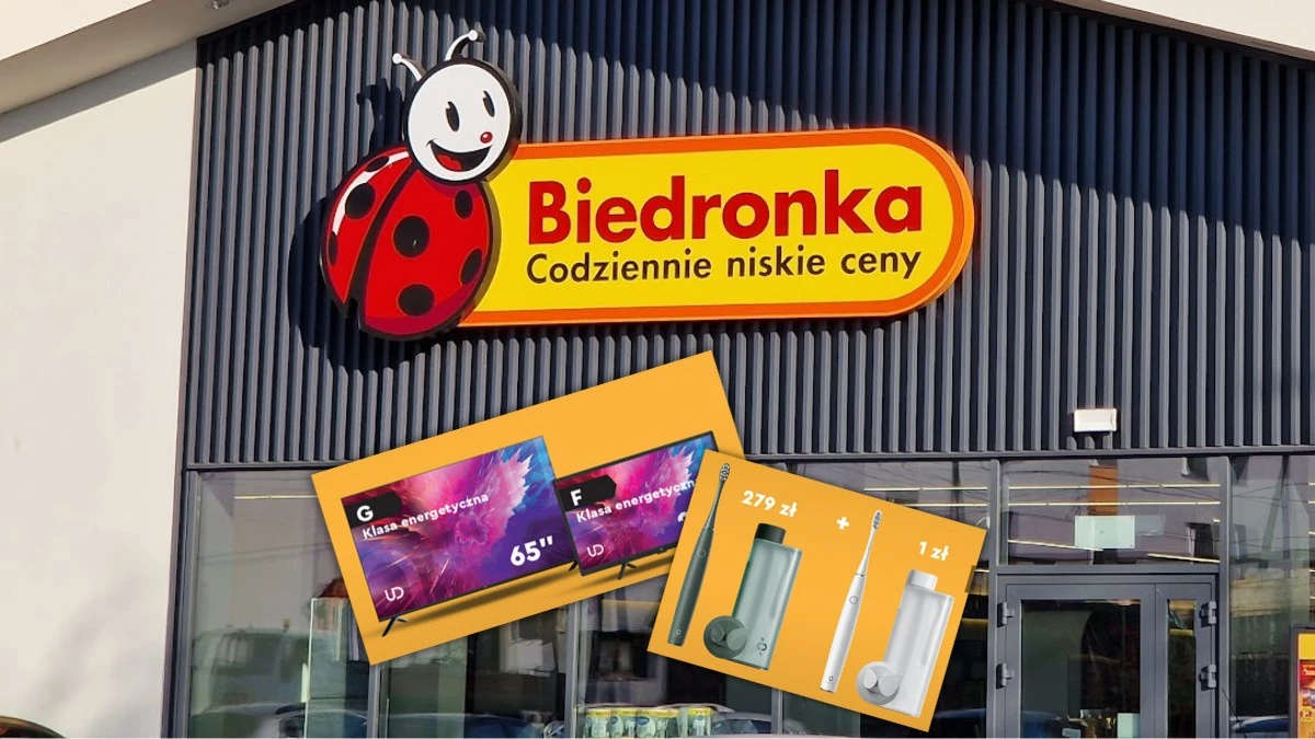 Szalona wyprzedaż w Biedronce. Telewizor i inne gadżety za złotówkę