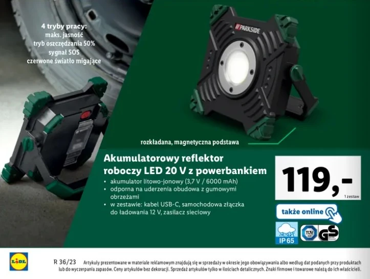 Arnold Schwarzenegger narzędzia Parkside