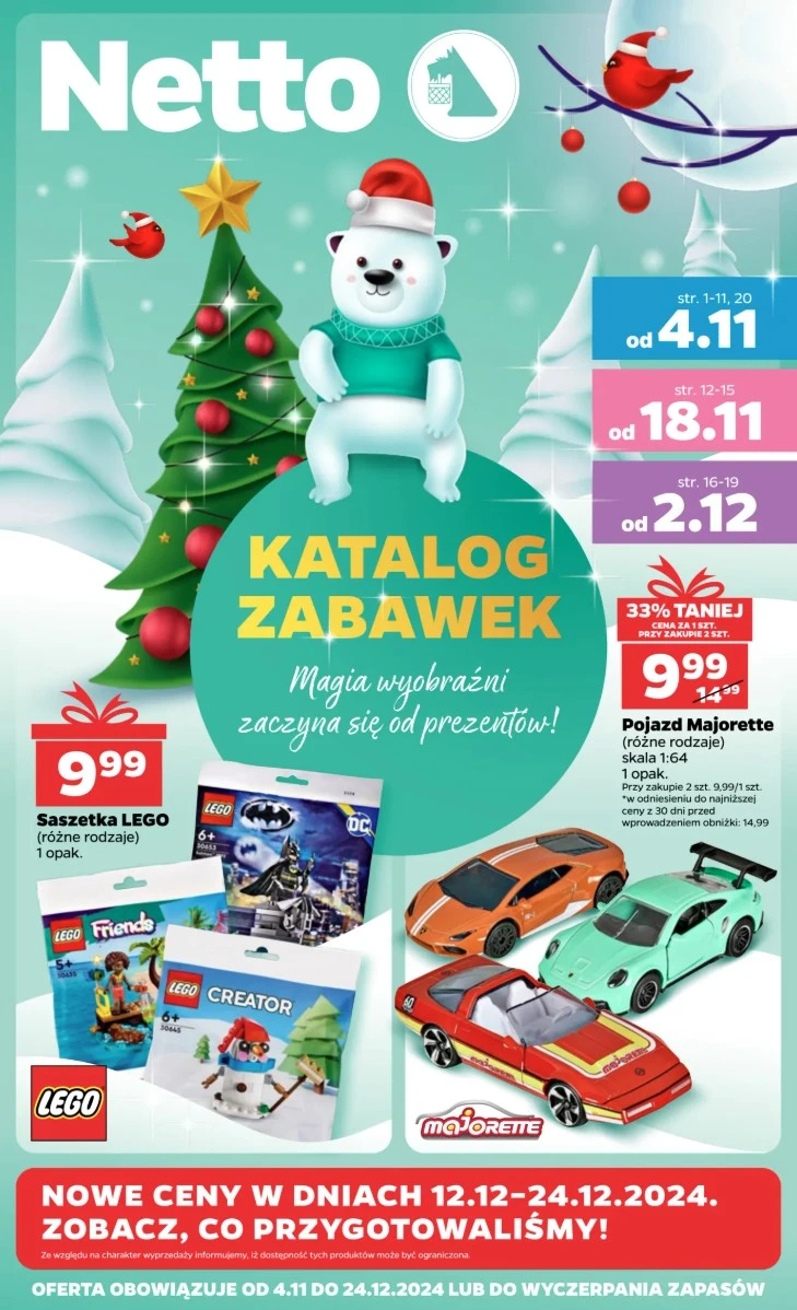 Wyprzedaż w Netto na święta lego zabawki