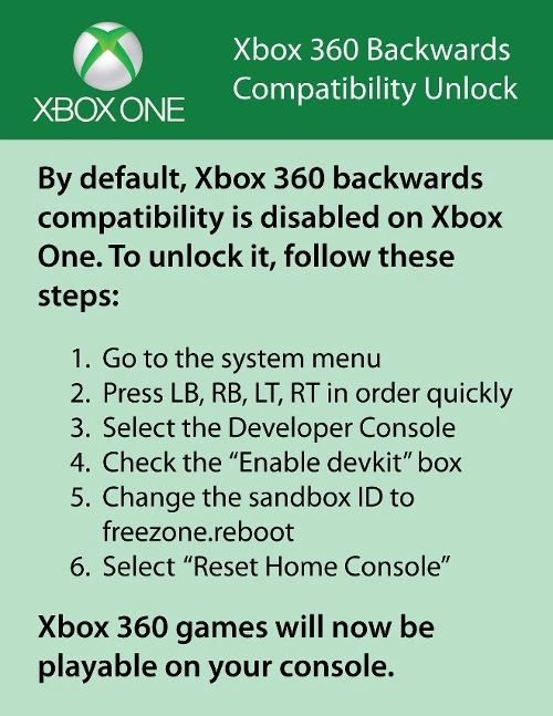 xbox one unlock