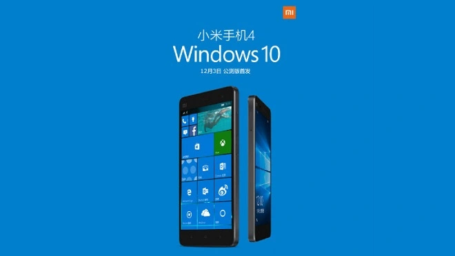 Windows 10 Mobile na Xiaomi Mi 4 zadebiutuje na dniach