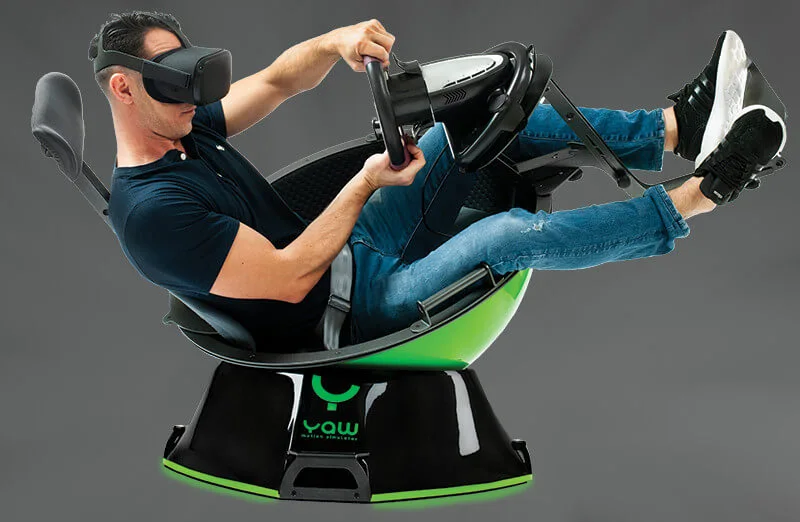 Symulator YAW VR z kolejnymi usprawnieniami. Świetny dodatek do gier wyścigowych i lotniczych