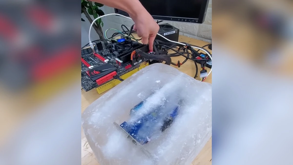 Czy zamrożona karta graficzna będzie działać? On to sprawdził