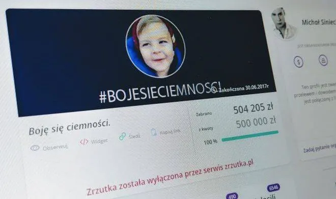 Internauci oszukani: zebrali pół miliona złotych na chłopca, który nie istnieje