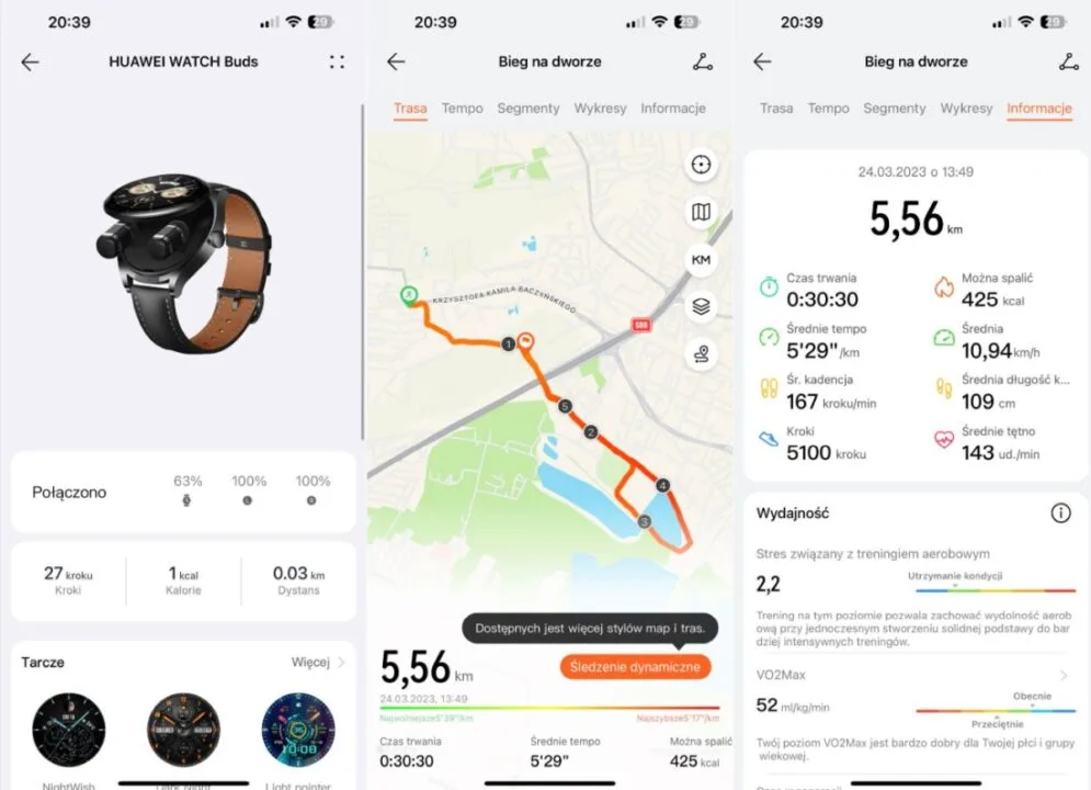 Huawei Watch Buds - aplikacja