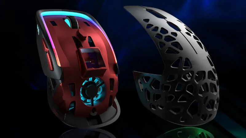 Gamingowa mysz Zephyr z wentylatorem i RGB. Koniec z poceniem  się rąk