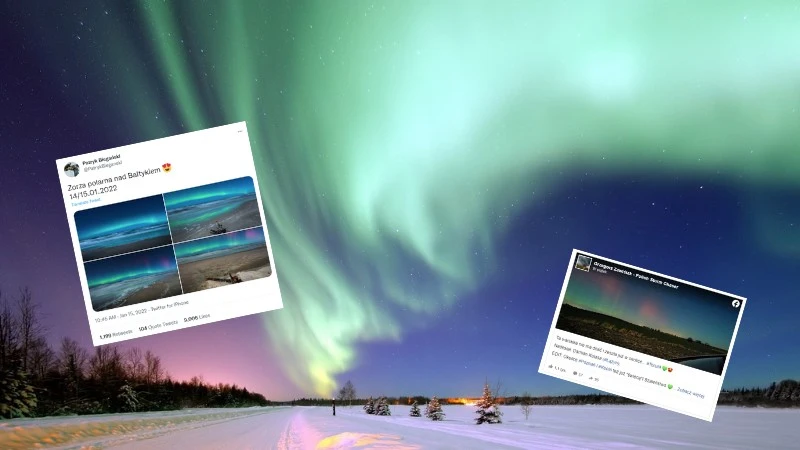 Zorza polarna nad Polską. Zdumiewające zdjęcia Polaków