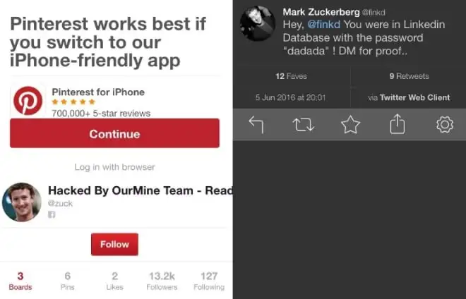 Konta Marka Zuckerberga w serwisach społecznościowych zostały zhakowane